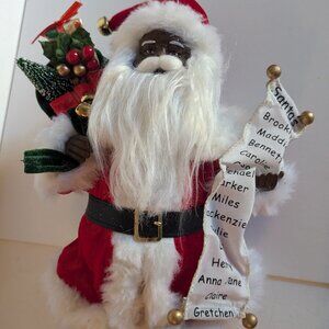 NEW 18" Large Michaels Black Santa Christmas Holiday Home Decor African American